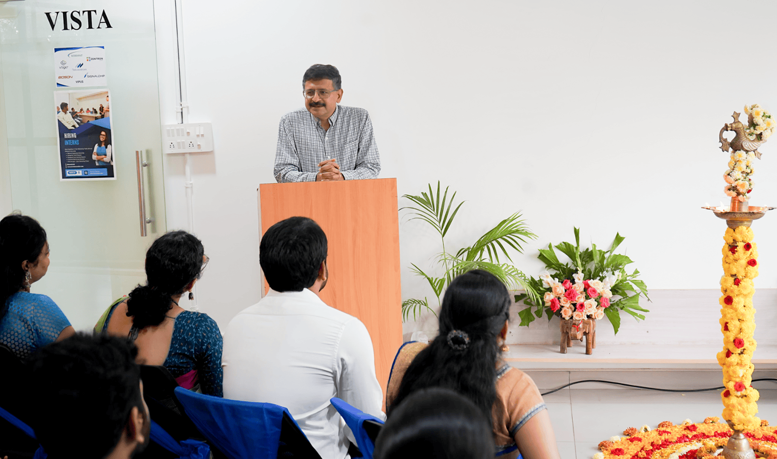 Lumiere event at Tekvocation featuring speaker Tony G Thomas and culturally inspired decor.